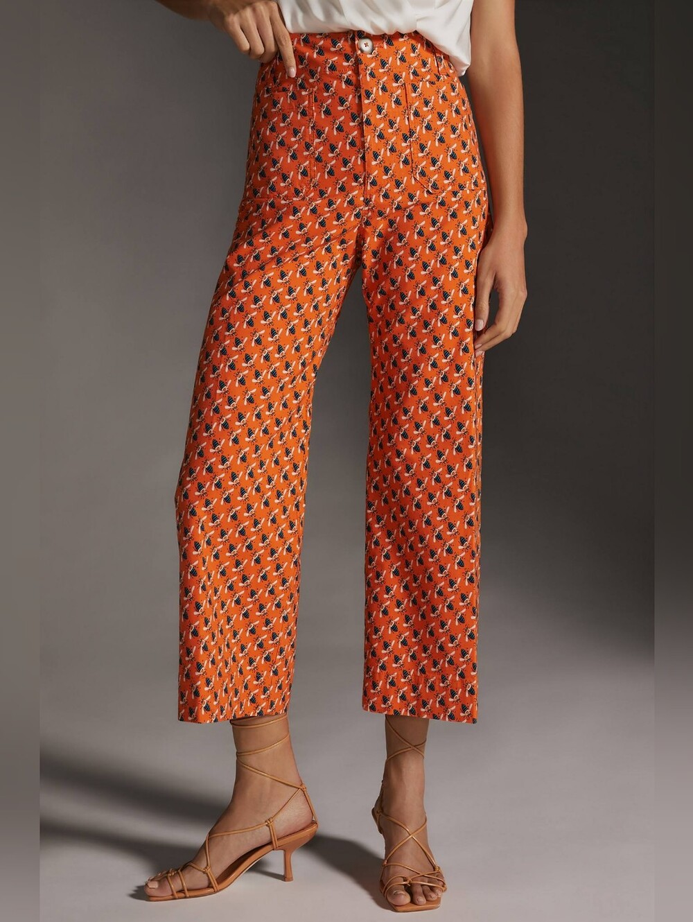 Sarah Gordon x Maeve The Colette Wide-Leg Crop Pants 6